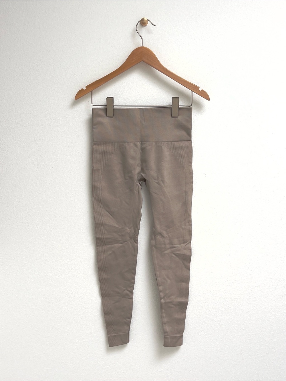 SET Active x OUAI High-Waist Taupe Leggings, Medium